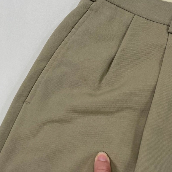 Brooks Brothers Dress Pants Mens 34x31 Khaki 1818 Madison Wool Pleated Cuffed - Picture 13 of 13